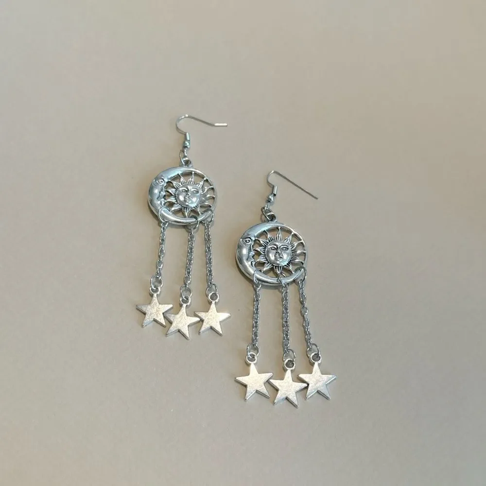 Boho star earrings M849
